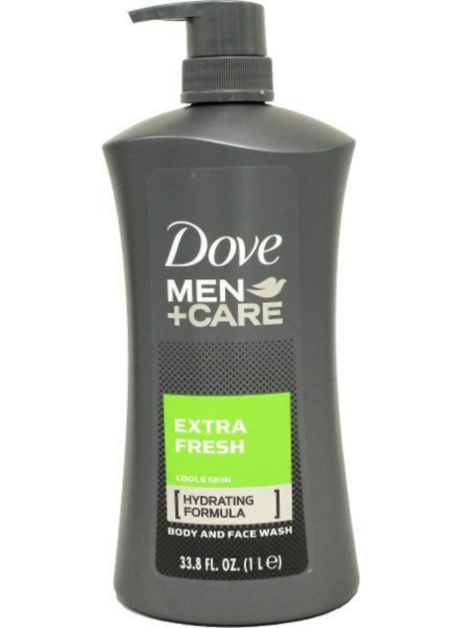 Body Wash And Face Wash Extra Fresh Hydrating Formula 1 Liter